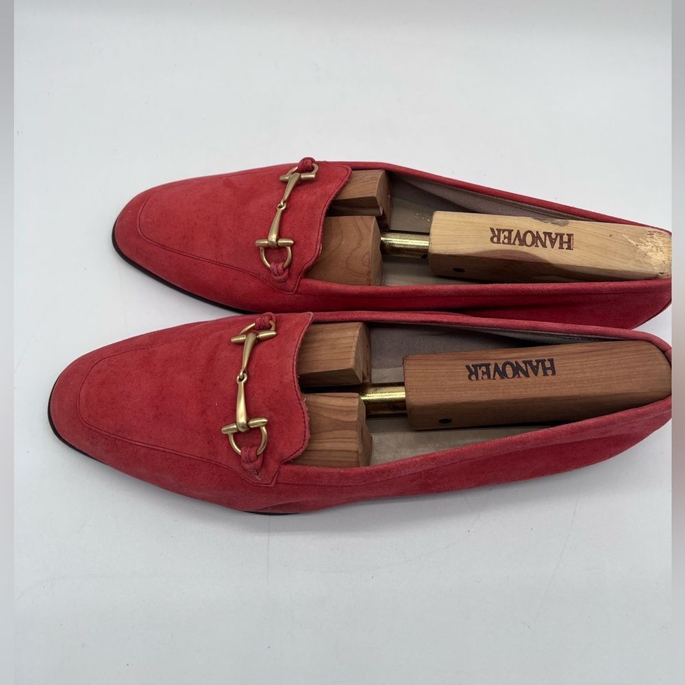 Gucci Women’s Jordaan Suede Accent Loafers 38.5 - Picture 5 of 15